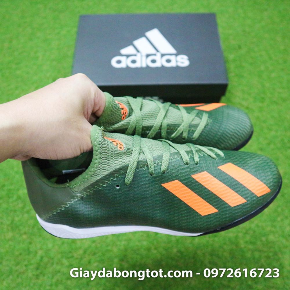 Giay Adidas X19.3 TF xanh reu vach cam SF (9)