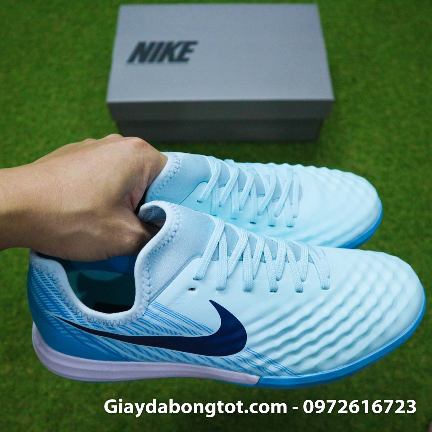 Giay Nike Magista X Final Pro TF trang xanh nhat (11)