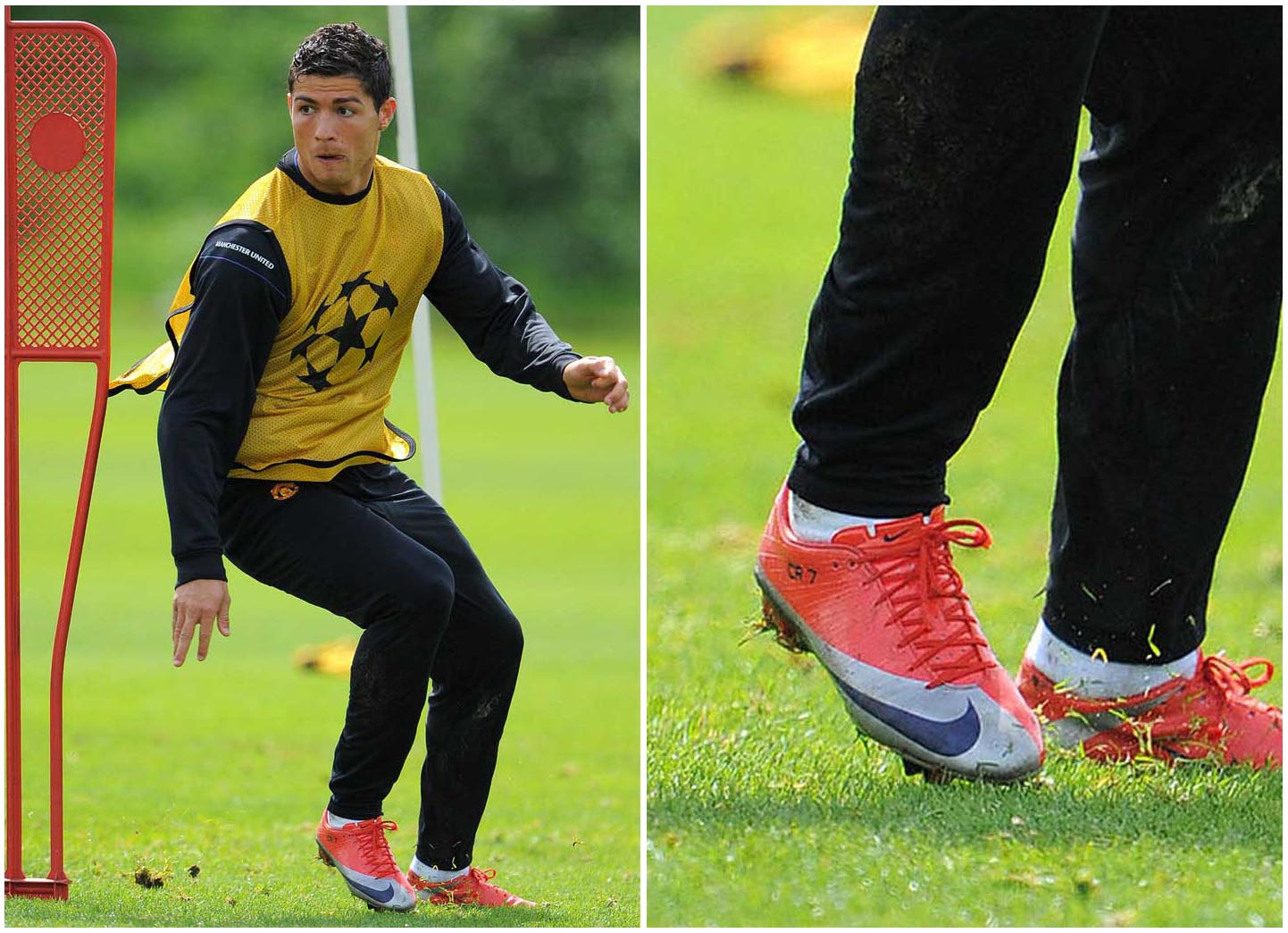 Giày Nike Mercurial Superfly I trên chân của Ronaldo CR7 vào những năm 2009