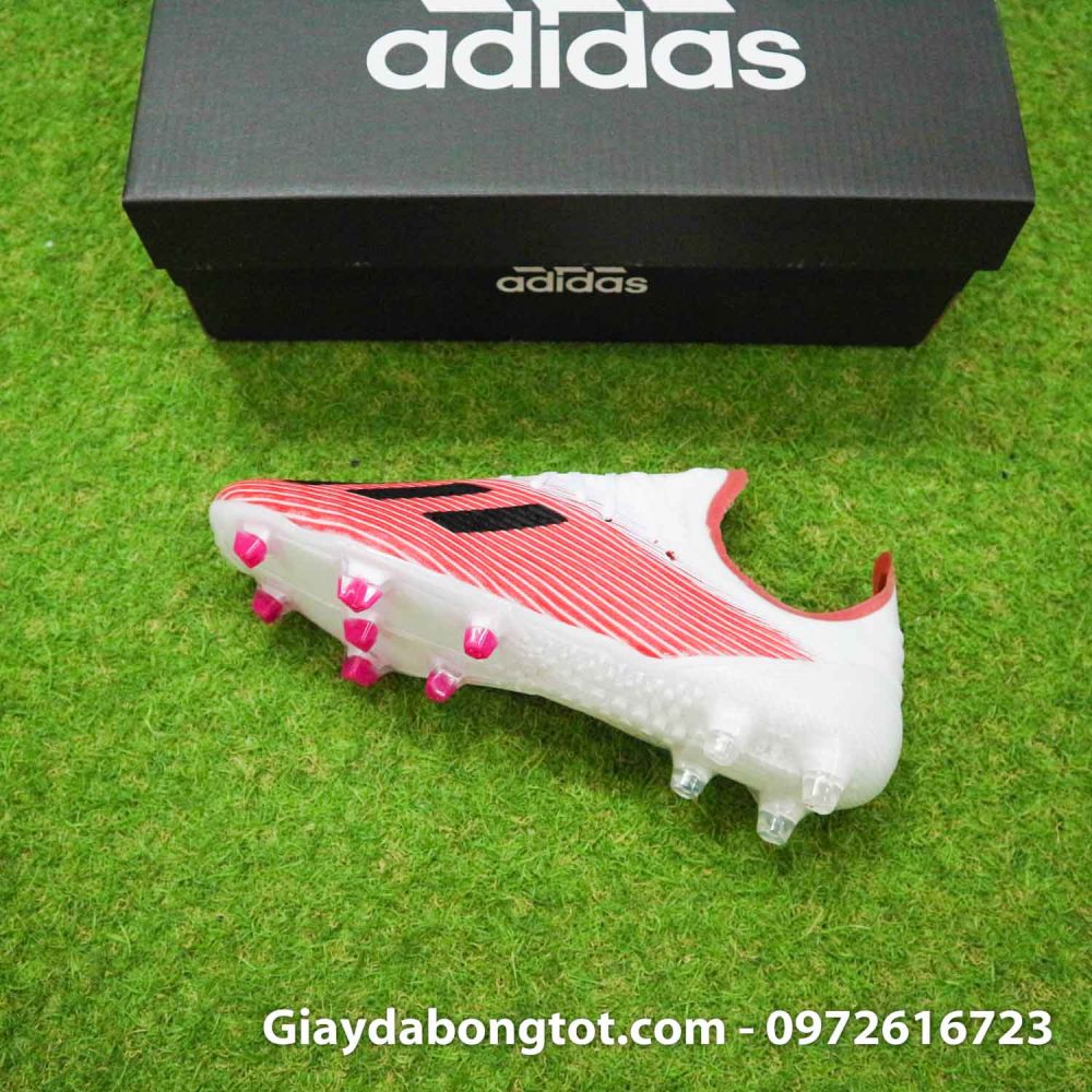 Giay da banh Adidas X19.1 FG trang do vach den (13)