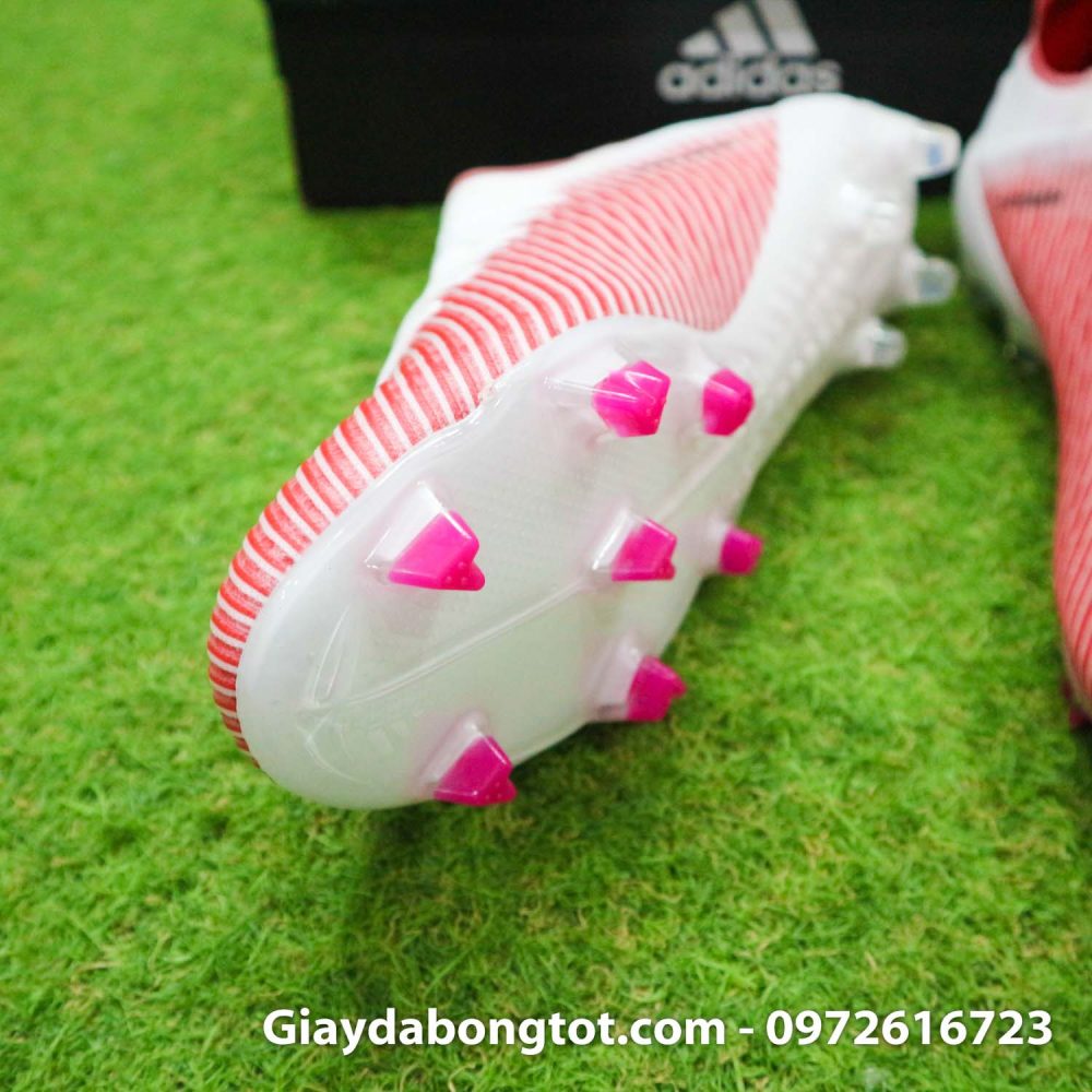 Giay da banh Adidas X19.1 FG trang do vach den (6)