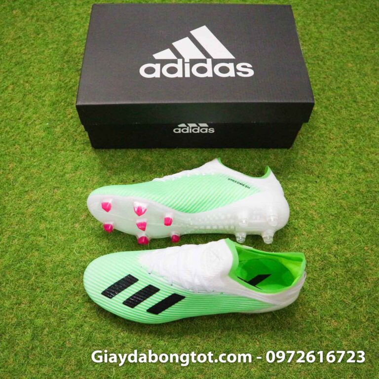 GiÃ y bÃ³ng ÄÃ¡ Adidas X19.1 FG tráº¯ng xanh lÃ¡ | Da má»ng, nháº¹