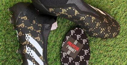 Vẻ đẹp của giày đá bóng Adidas Predator 20+ Pogba Season 7 màu đen trắng