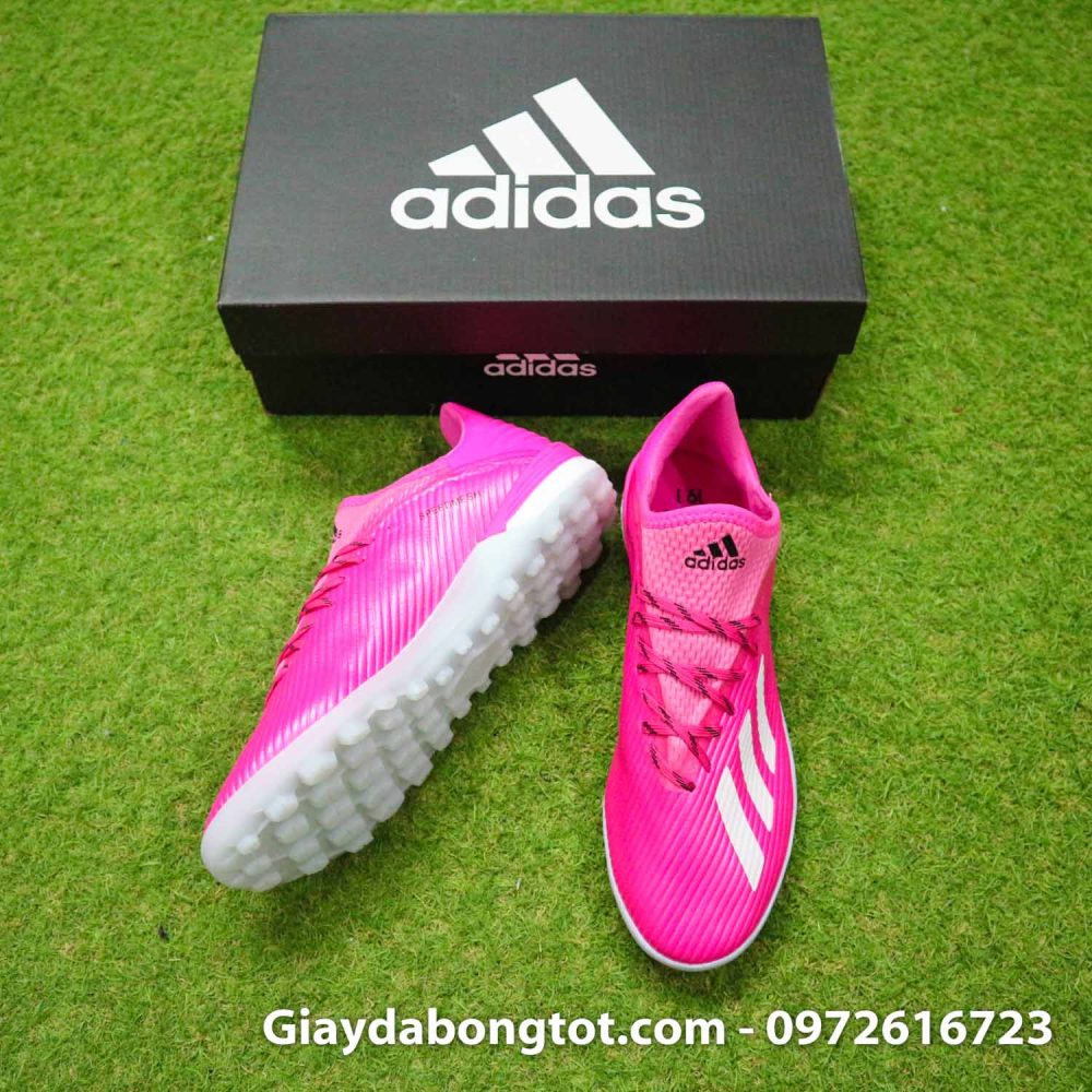 Giay adidas x19.1 tf hong vach xam (5)