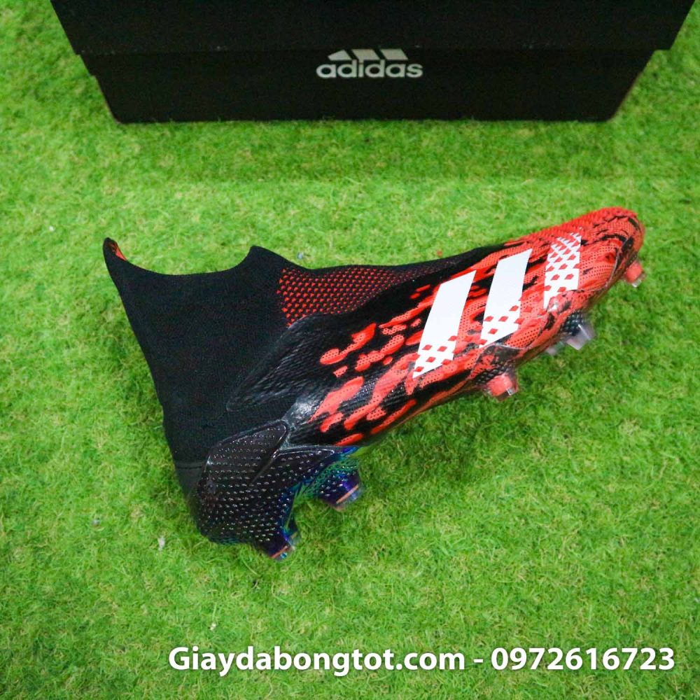 Giay bong da adidas predator 20 gai nhon mau do den co cao (6)