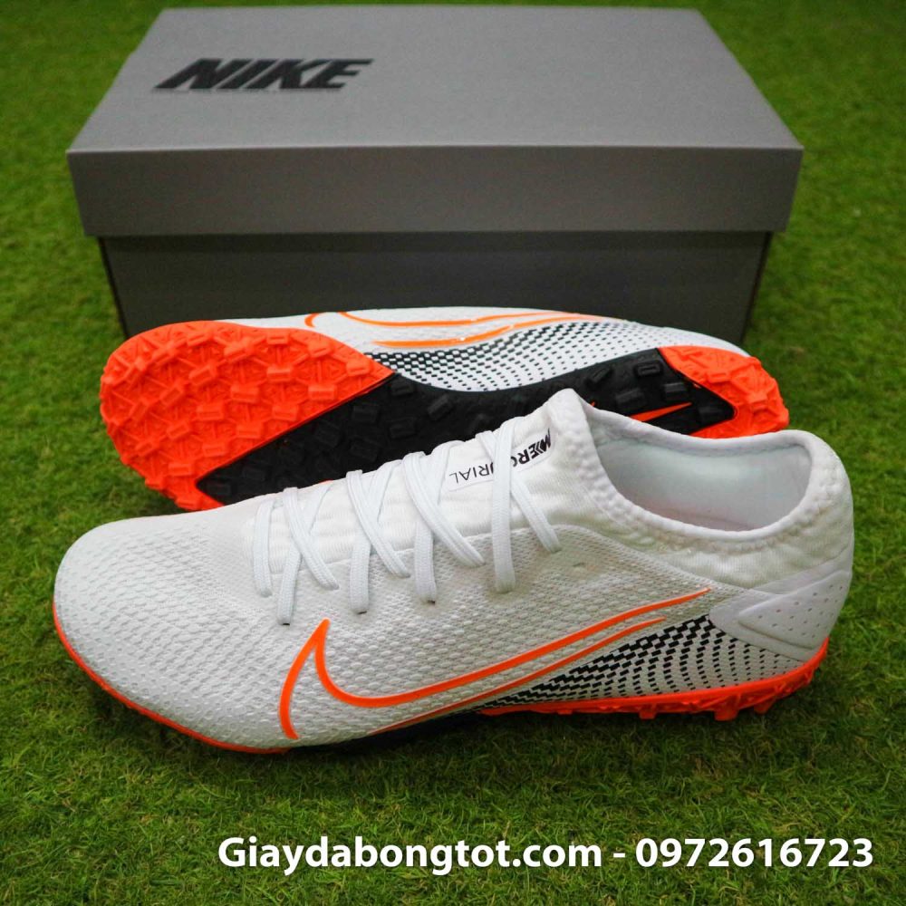 Giay da banh da vai Nike Mercurial Vapor 13 Pro tf trang vach cam (3)