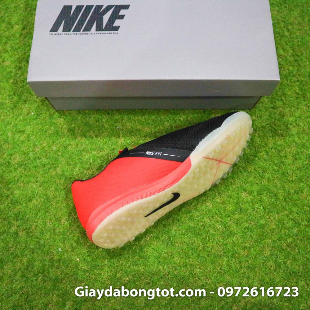 Giay da banh san co nhan tao nike phantom zoom pro tf do den (10)
