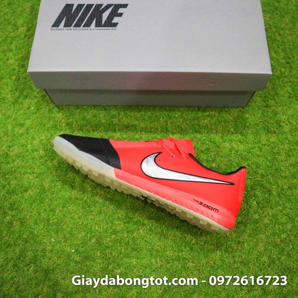 Giay da banh san co nhan tao nike phantom zoom pro tf do den (9)