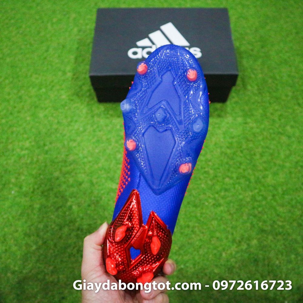 Giay da bong Adidas Predator 20 gai nhon mau xanh duong vach trang (1)