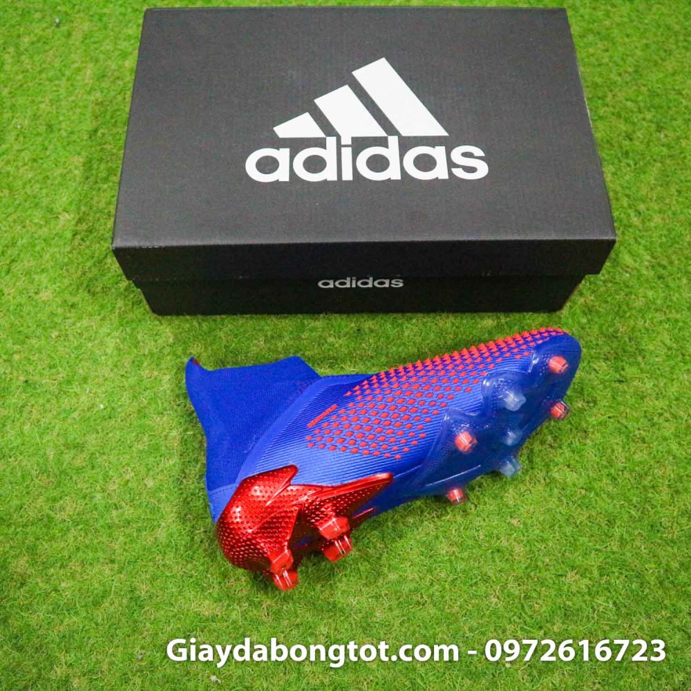 Giay da bong Adidas Predator 20 gai nhon mau xanh duong vach trang (10)