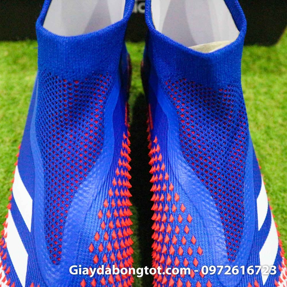 Giay da bong Adidas Predator 20 gai nhon mau xanh duong vach trang (8)