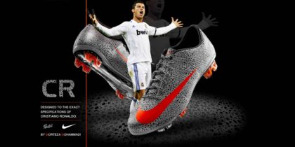 Đôi giày bóng đá được thửa riêng đầu tiên của Ronaldo CR7 có tên là "Safari" báo đốm