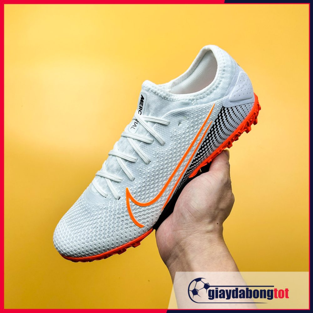 Giày Nike Mercurial Vapor 13 Pro TF | Trắng vạch cam bản SF