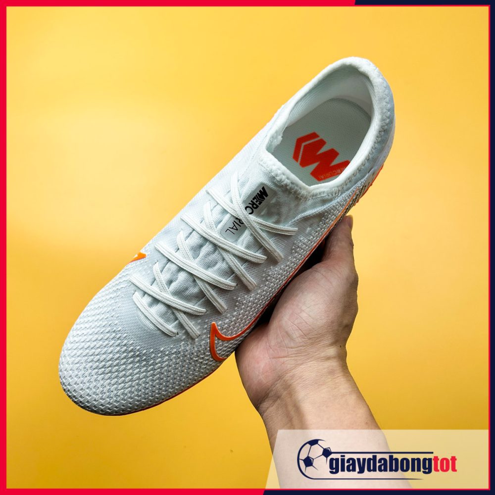 Giày Nike Mercurial Vapor 13 Pro TF | Trắng vạch cam bản SF