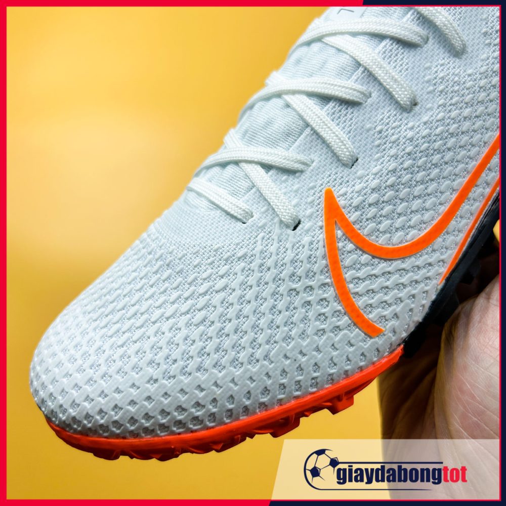 Giày Nike Mercurial Vapor 13 Pro TF | Trắng vạch cam bản SF
