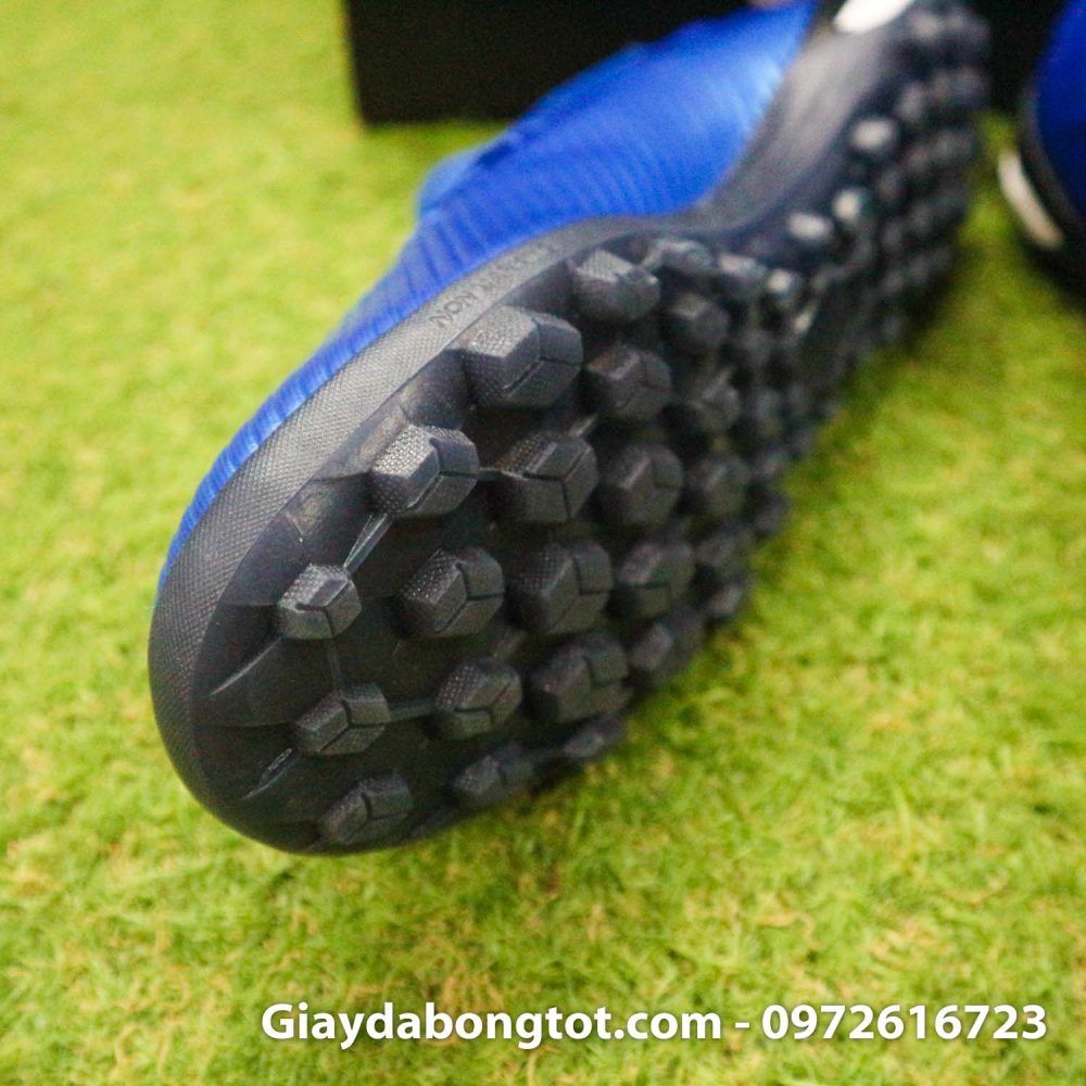 Giay bong da adidas x 19 1 xanh duong dam vach trang (6)