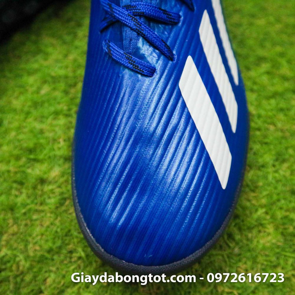 Giay bong da adidas x 19 1 xanh duong dam vach trang (7)