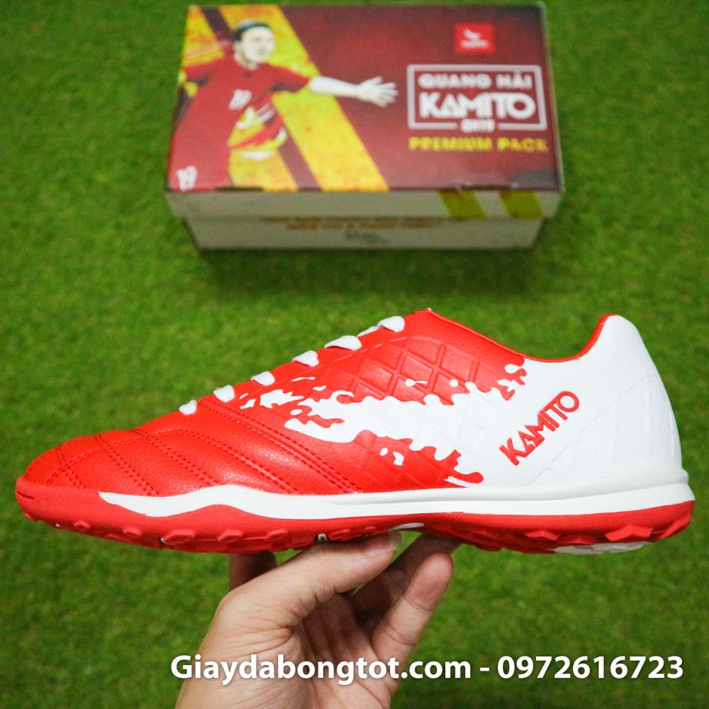 Giay bong da kamito qh19 do trang moi nhat 2020 (11)
