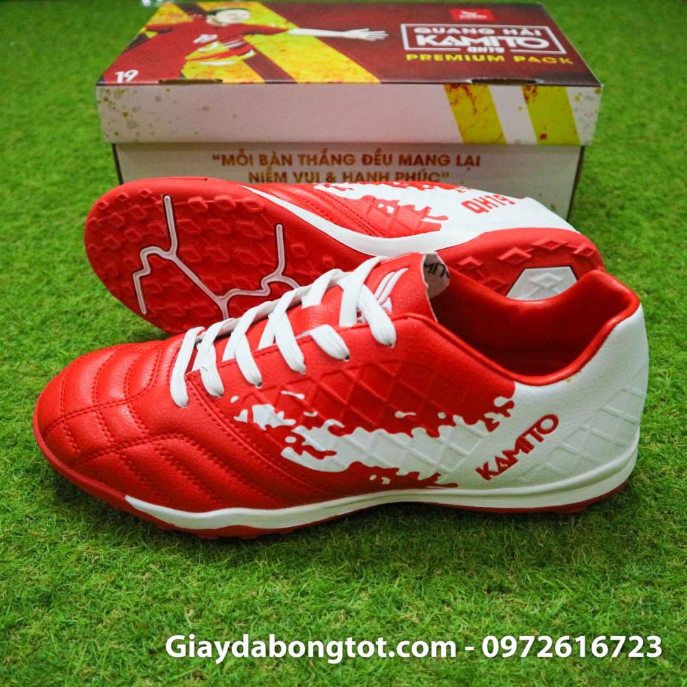 Giay bong da kamito qh19 do trang moi nhat 2020 (3)