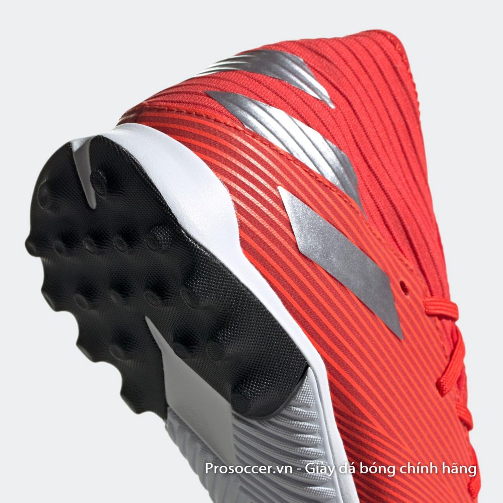 Adidas Nemeziz 19.3 TF đỏ vạch bạc cổ cao | Chính hãng