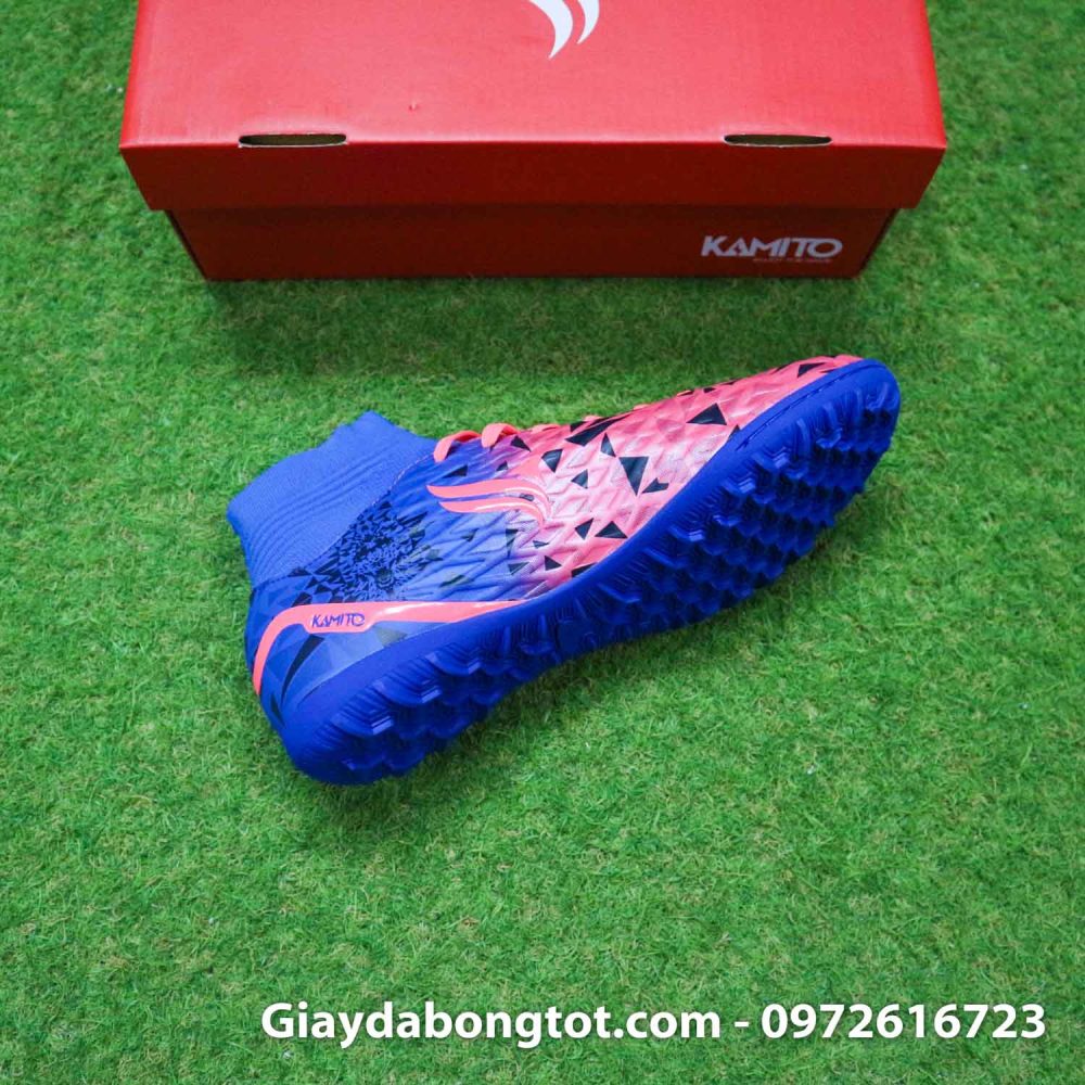Giay da banh co cao kamito cobra 2 do xanh duong (9)