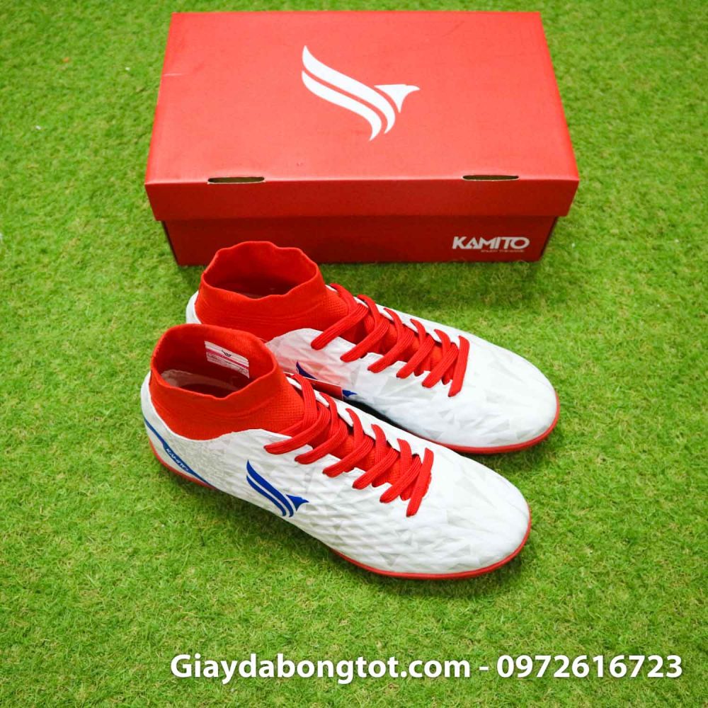 Giay da banh kamito cobra 2 trang do co cao (8)