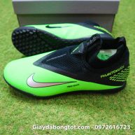 Giay da banh nike phantom vsn 2 pro tf xanh la den che day (3)