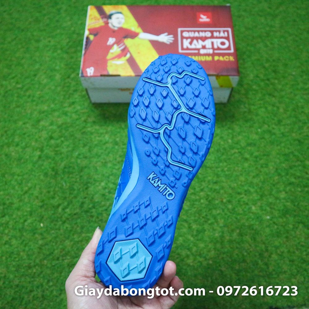 Giay da bong kamito qh19 premium pack xanh nhat quang hai (10)