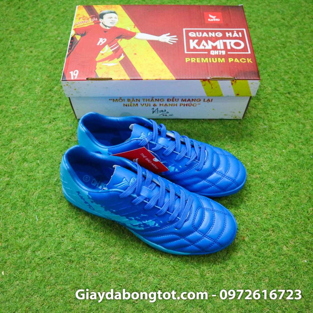 Giay da bong kamito qh19 premium pack xanh nhat quang hai (5)