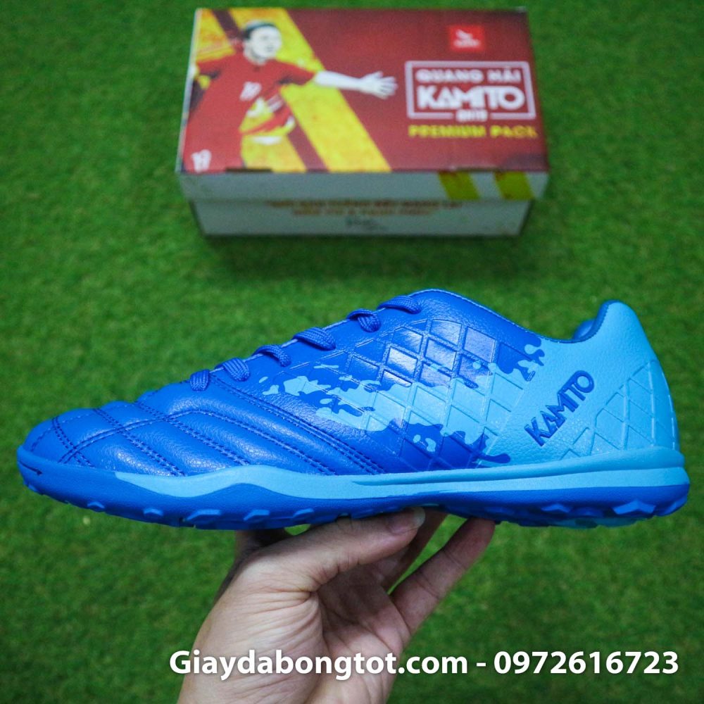 Giay da bong kamito qh19 premium pack xanh nhat quang hai (8)