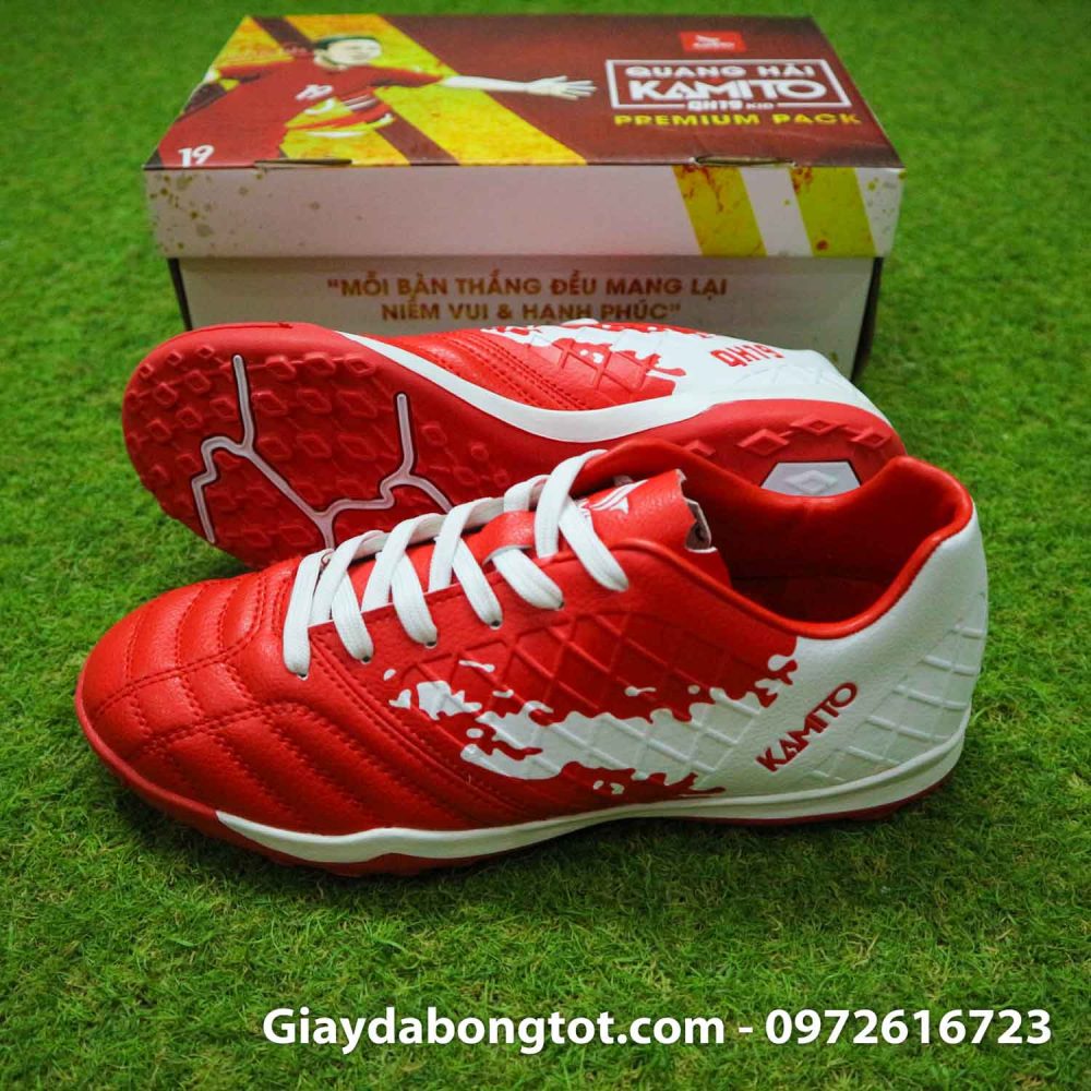 Giay da bong tre em kamito quang hai 19 premium do trang (2)