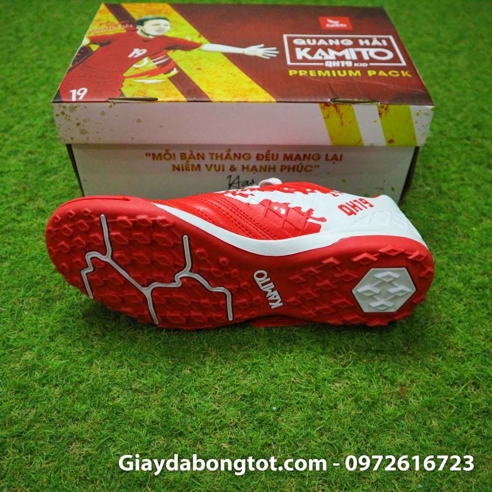 Giay da bong tre em kamito quang hai 19 premium do trang (3)