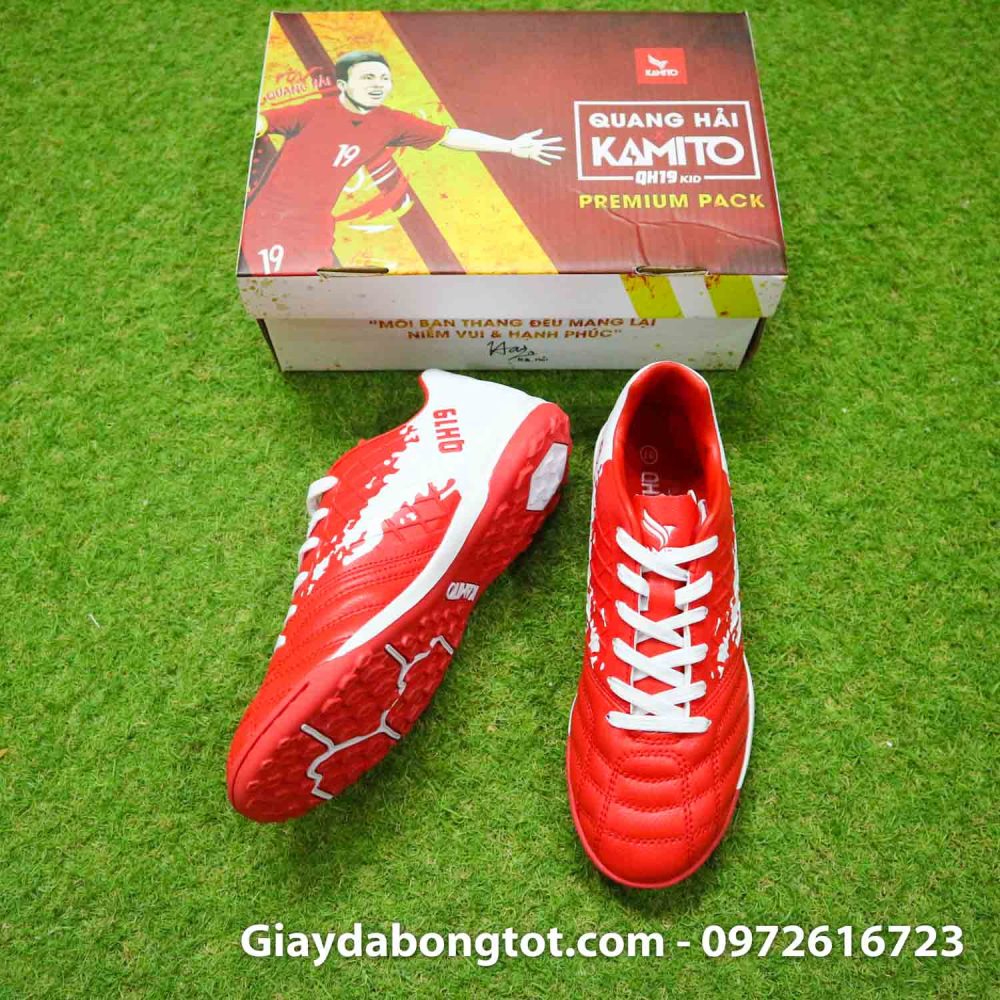 Giay da bong tre em kamito quang hai 19 premium do trang (4)