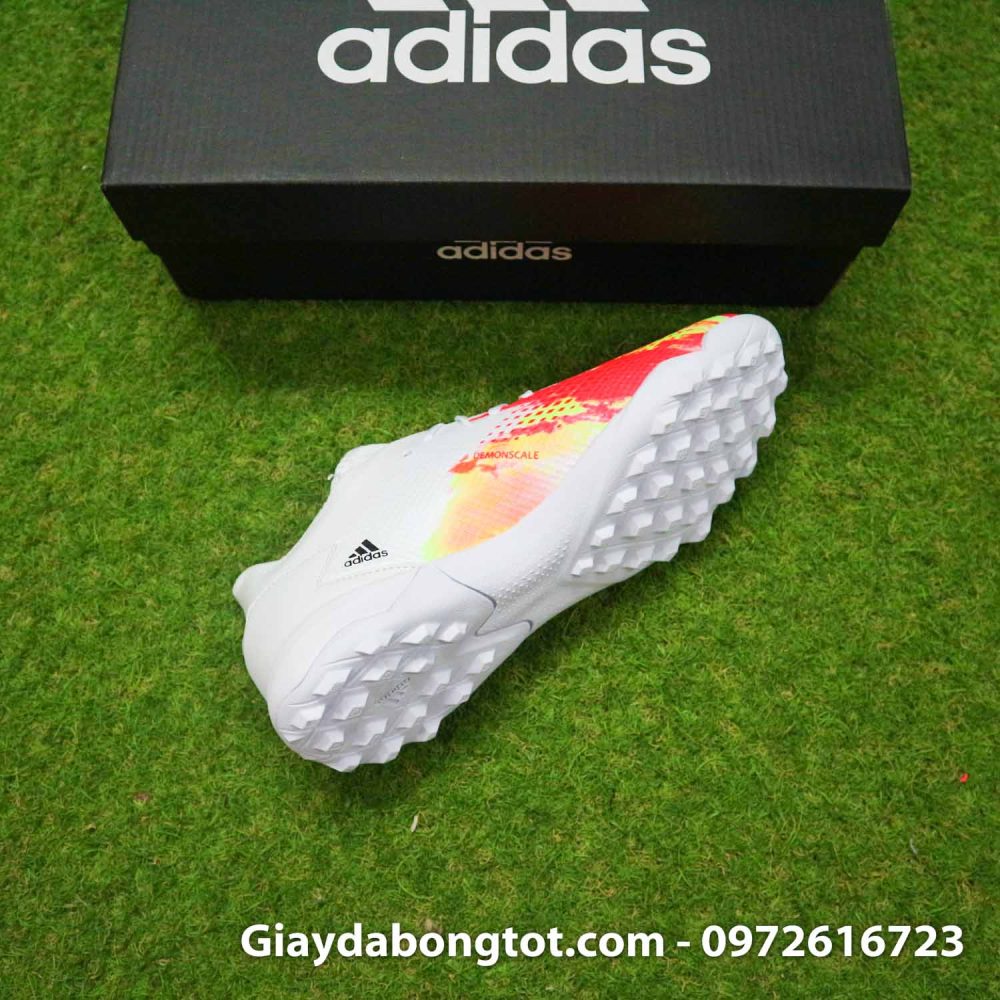 Giay adidas predator 20.3 tf trang cam vach den (11)