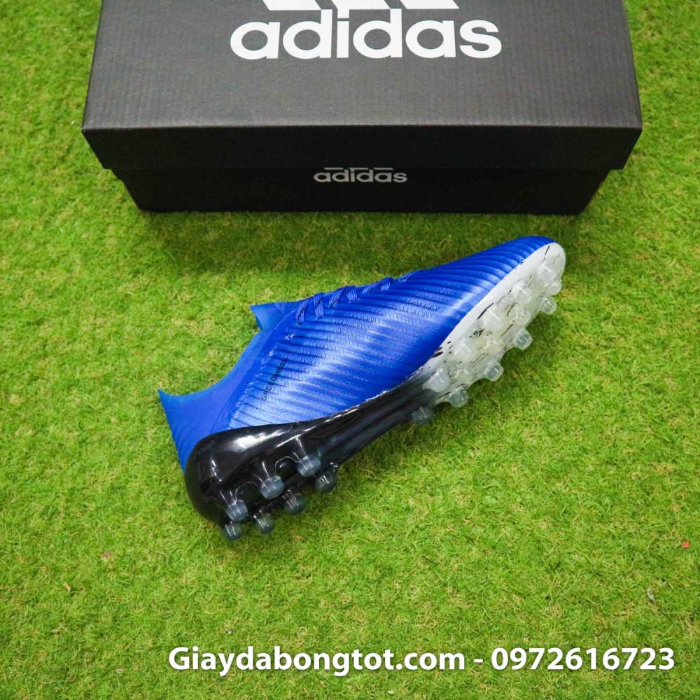 Giay adidas x19.1 ag xanh duong vach trang (10)