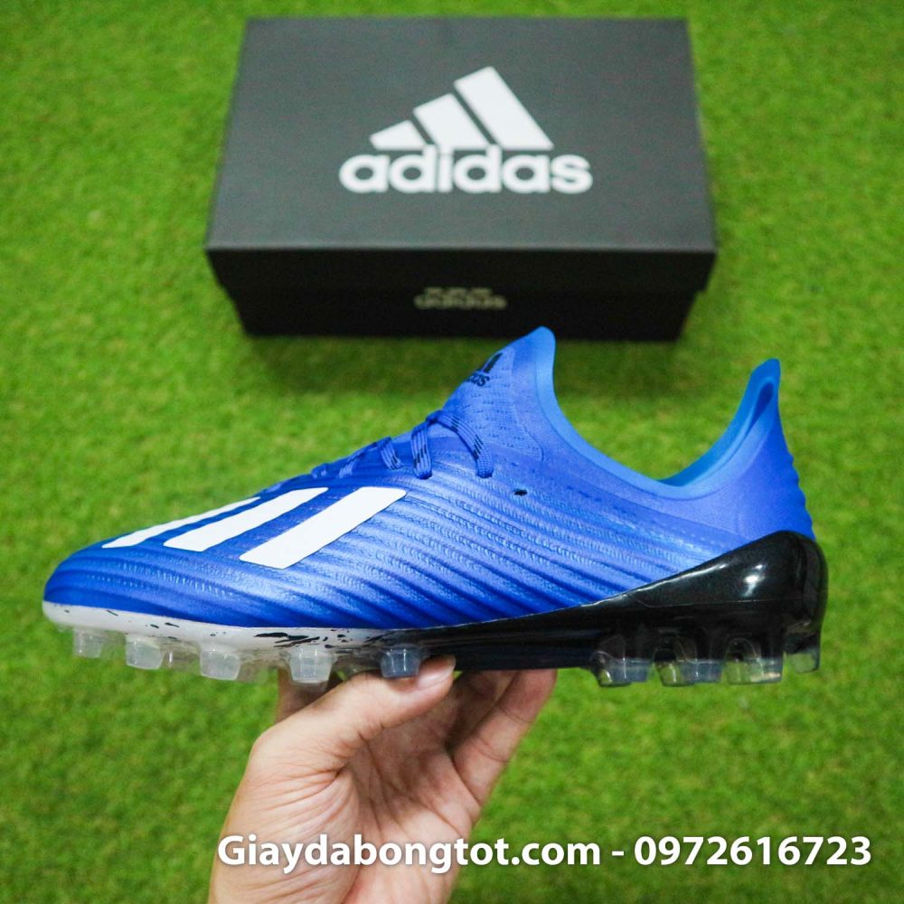 Giay adidas x19.1 ag xanh duong vach trang (11)