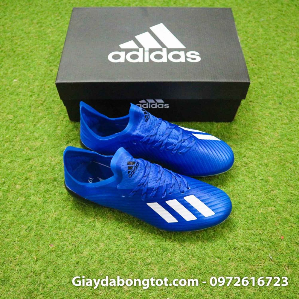 Giay adidas x19.1 ag xanh duong vach trang (8)