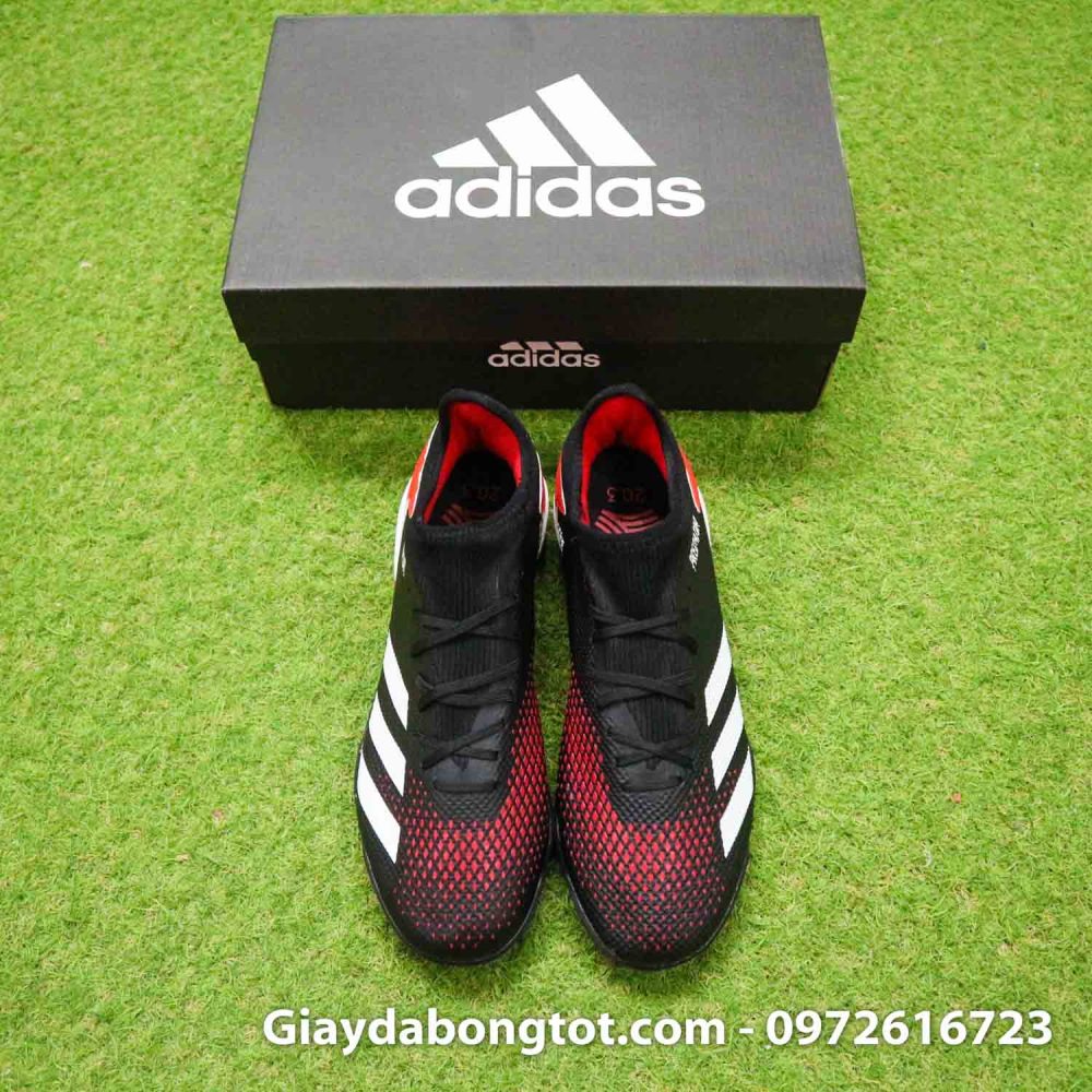 Giay bong da adidas predator 20.3 tf den do vach trang (8)