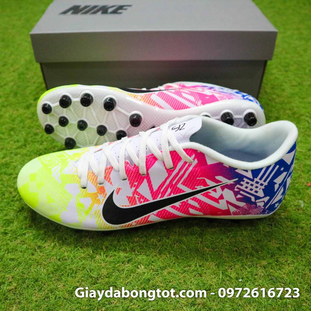 Giay da banh neymar vapor 13 ag vang do xanh 2020 (3)