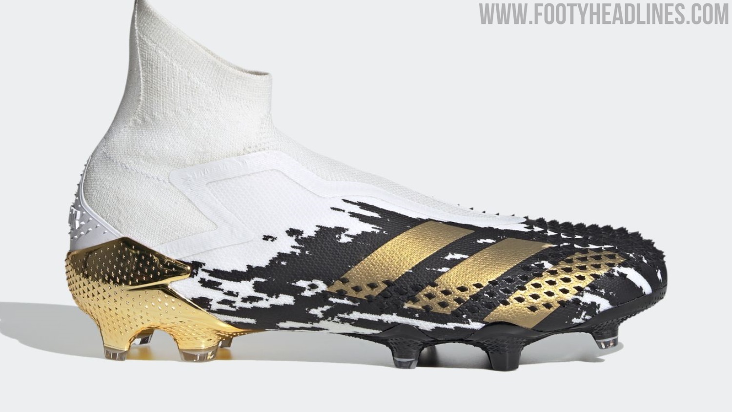 Thiết kế của giày đá bóng không dây Adidas Predator 20+ trong bộ sưu tập Inflight pack