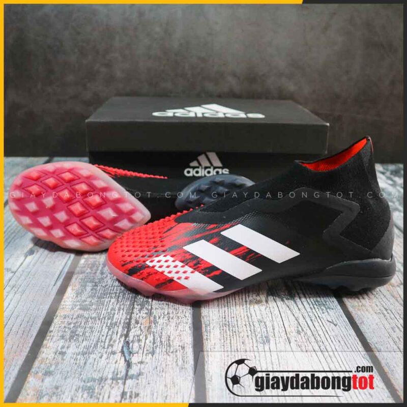 Giay da bong khong day adidas predator 20+ tf den do mutator pack superfake (2)