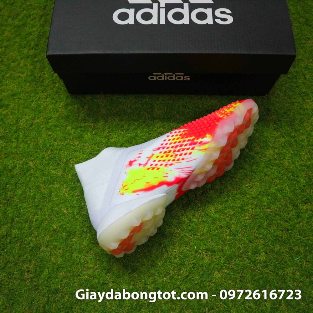 Giay san co nhan tao khong day adidas predator 20+ tf trang cam vach den (11)