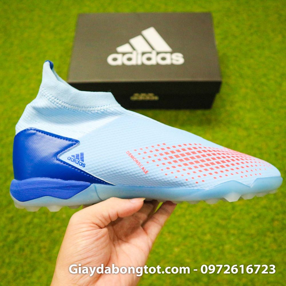Giay san co nhan tao khong day adidas predator 20.3 tf xanh nhat (1)