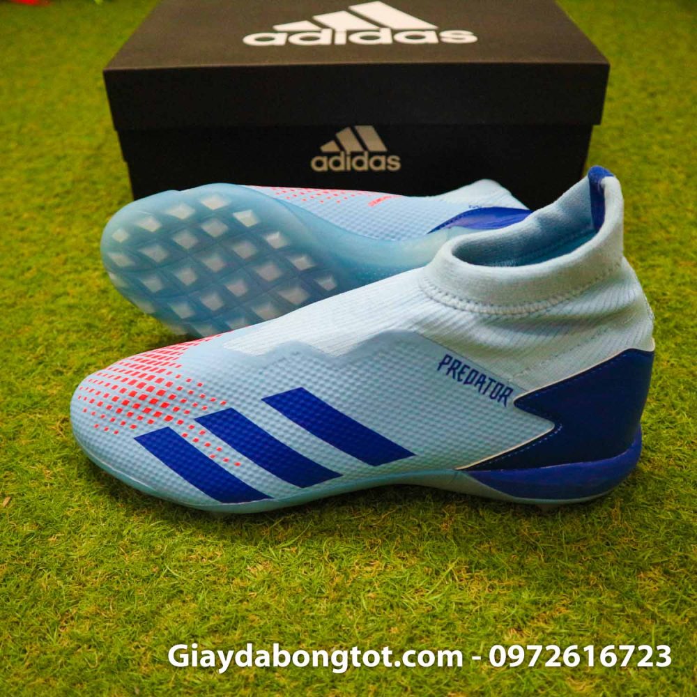 Giay san co nhan tao khong day adidas predator 20.3 tf xanh nhat (3)