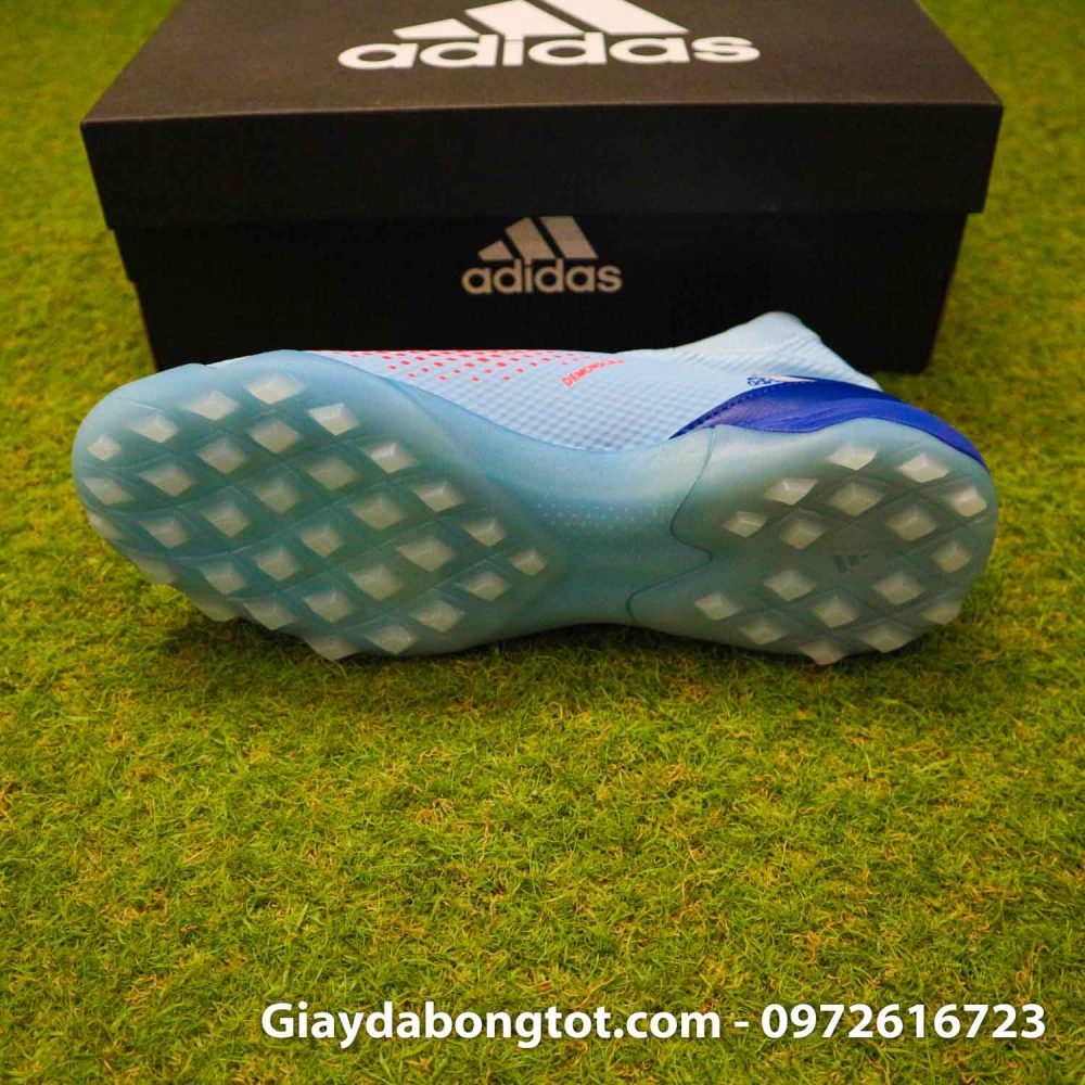 Giay san co nhan tao khong day adidas predator 20.3 tf xanh nhat (4)