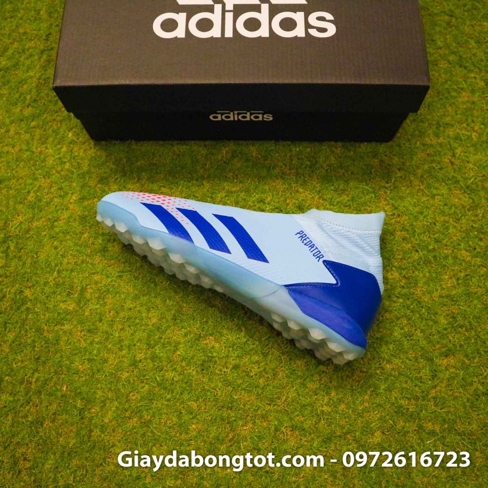 Giay san co nhan tao khong day adidas predator 20.3 tf xanh nhat (9)