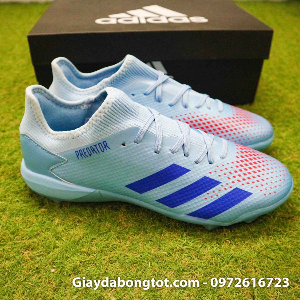 Giay da banh adidas predator 20.3 tf xanh nhat co thap (10)