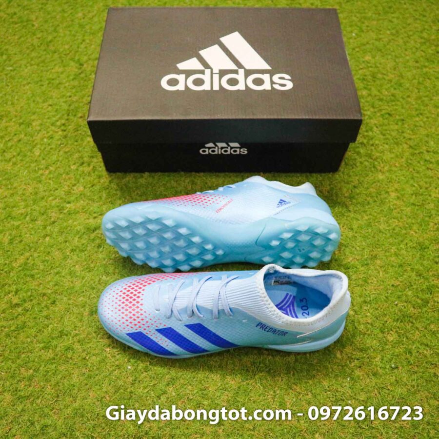 Giay da banh adidas predator 20.3 tf xanh nhat co thap (2)