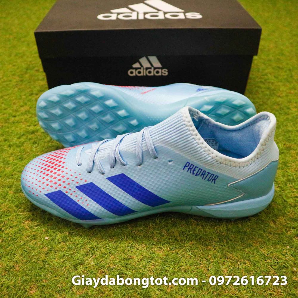 Giay da banh adidas predator 20.3 tf xanh nhat co thap (3)