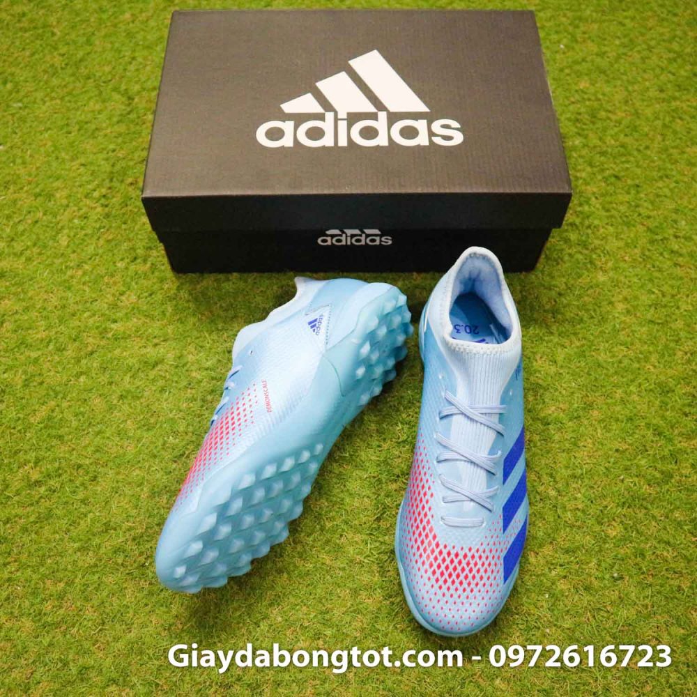 Giay da banh adidas predator 20.3 tf xanh nhat co thap (5)